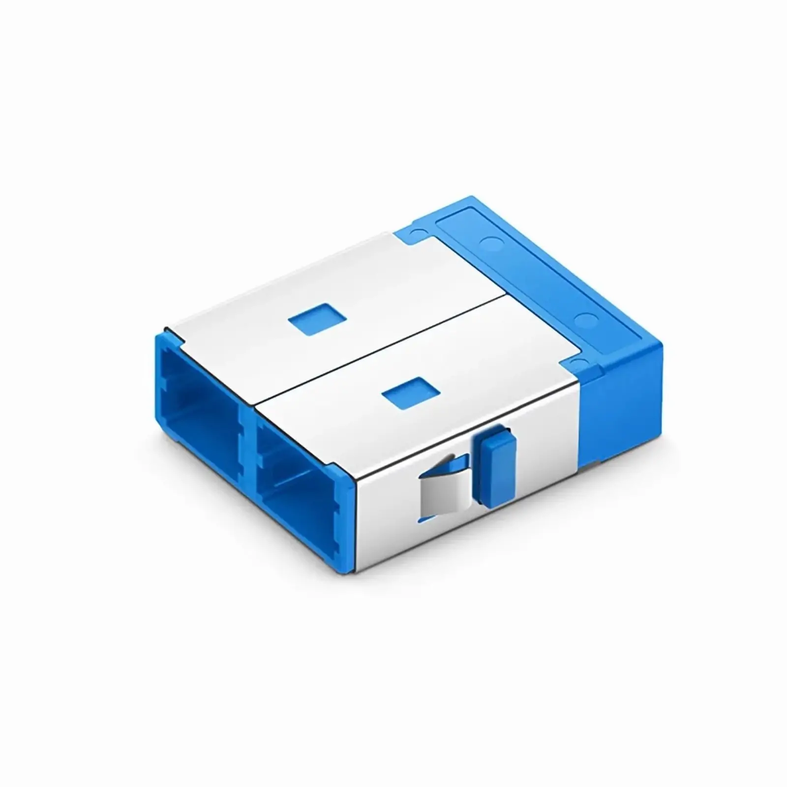 Adaptateur fibre optique monomode 4 ports SN/UPC vers SN/UPC OS2 en plastique sans bride